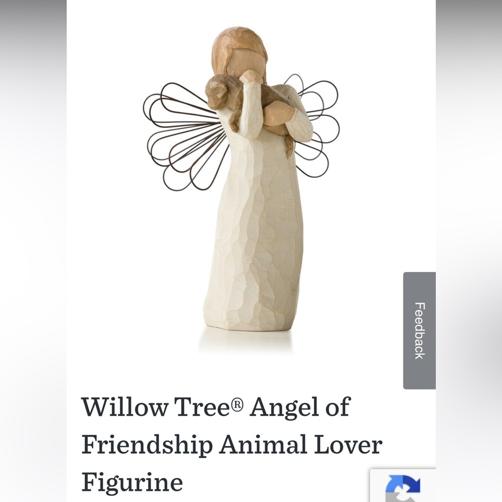 Willow Tree Cream and Brown Sculpture Art